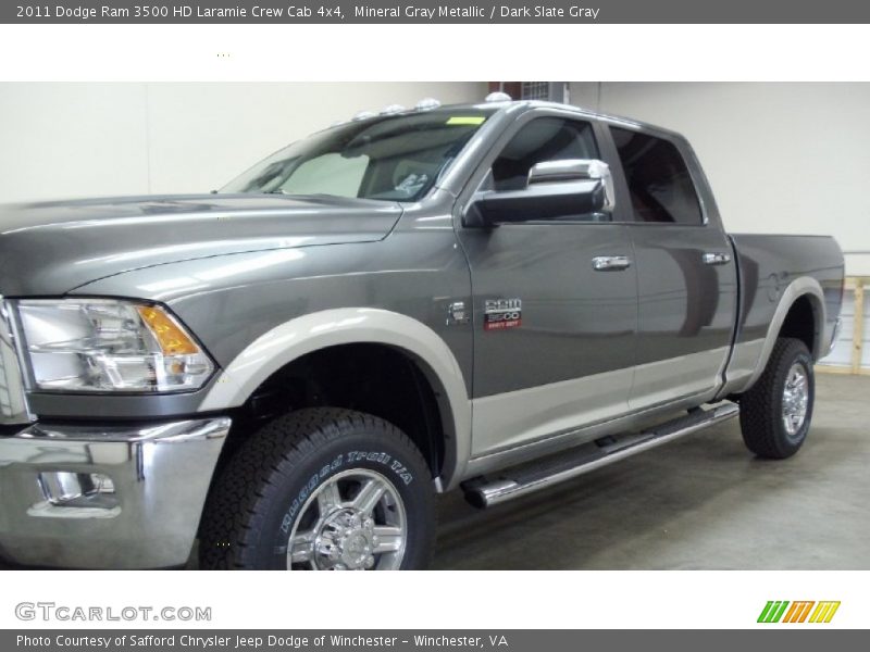 Mineral Gray Metallic / Dark Slate Gray 2011 Dodge Ram 3500 HD Laramie Crew Cab 4x4