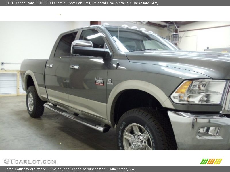 Mineral Gray Metallic / Dark Slate Gray 2011 Dodge Ram 3500 HD Laramie Crew Cab 4x4