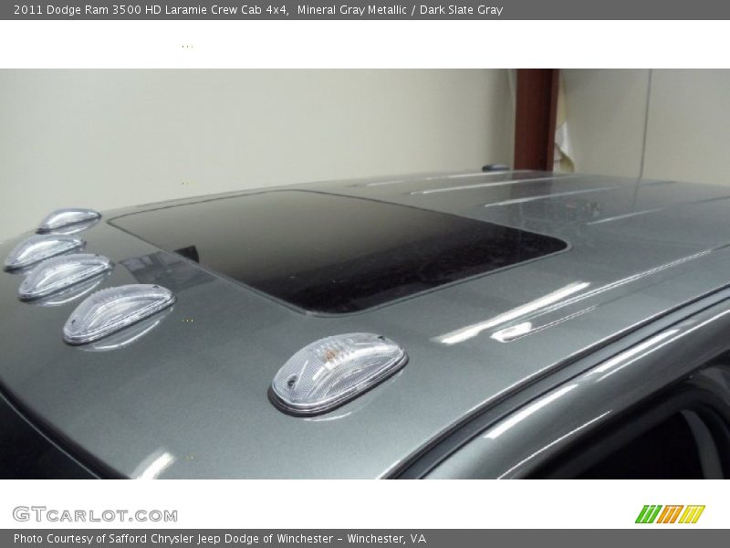 Mineral Gray Metallic / Dark Slate Gray 2011 Dodge Ram 3500 HD Laramie Crew Cab 4x4