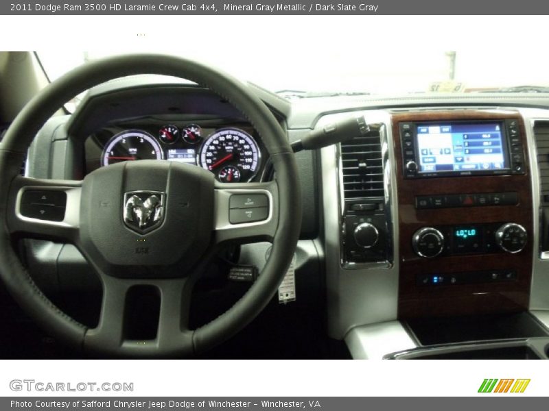 Mineral Gray Metallic / Dark Slate Gray 2011 Dodge Ram 3500 HD Laramie Crew Cab 4x4
