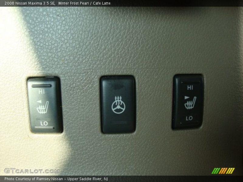 Winter Frost Pearl / Cafe Latte 2008 Nissan Maxima 3.5 SE