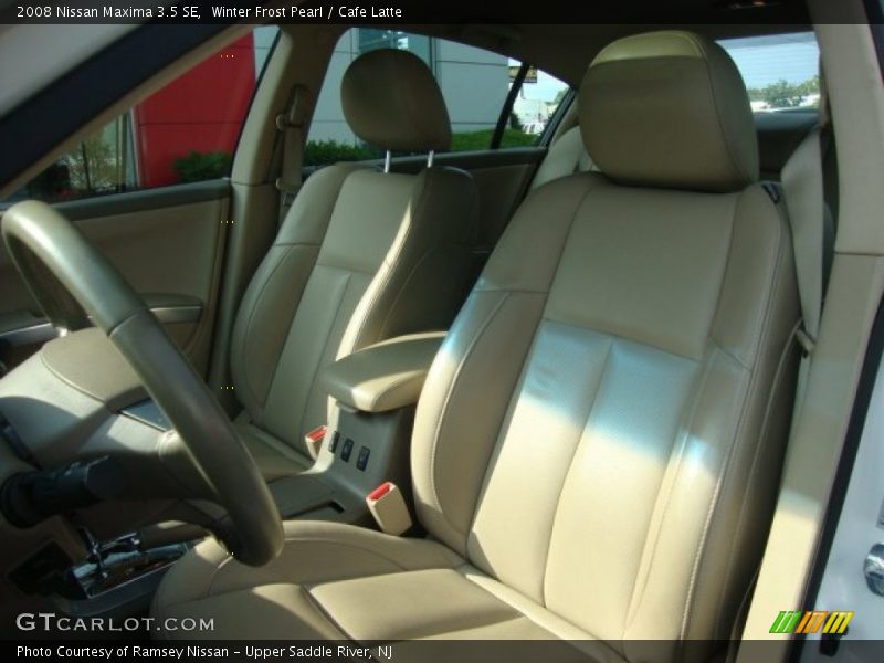 Winter Frost Pearl / Cafe Latte 2008 Nissan Maxima 3.5 SE