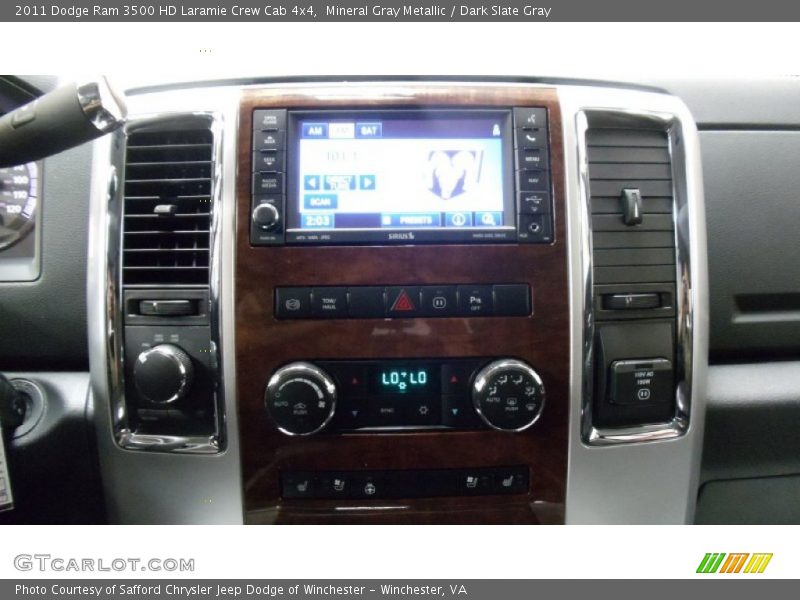 Mineral Gray Metallic / Dark Slate Gray 2011 Dodge Ram 3500 HD Laramie Crew Cab 4x4