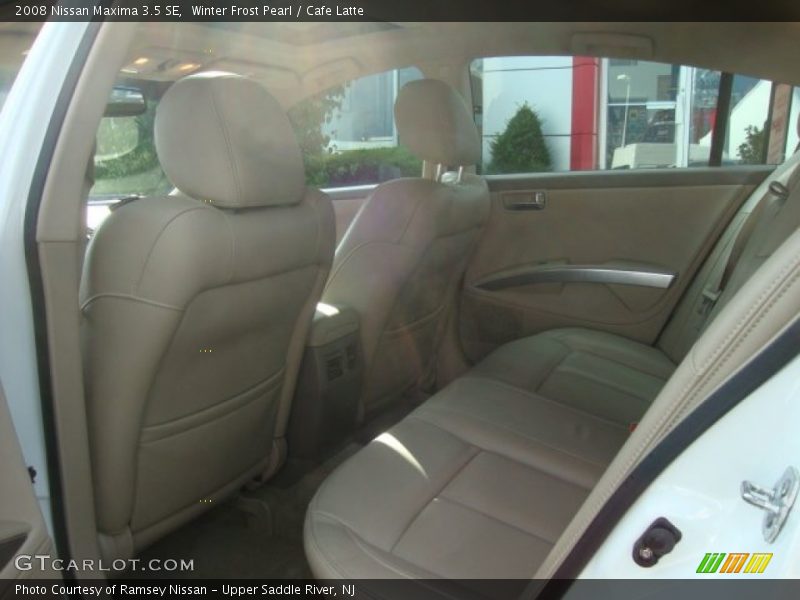 Winter Frost Pearl / Cafe Latte 2008 Nissan Maxima 3.5 SE
