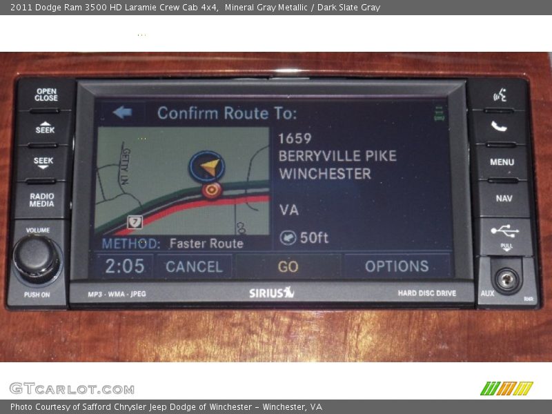 Mineral Gray Metallic / Dark Slate Gray 2011 Dodge Ram 3500 HD Laramie Crew Cab 4x4
