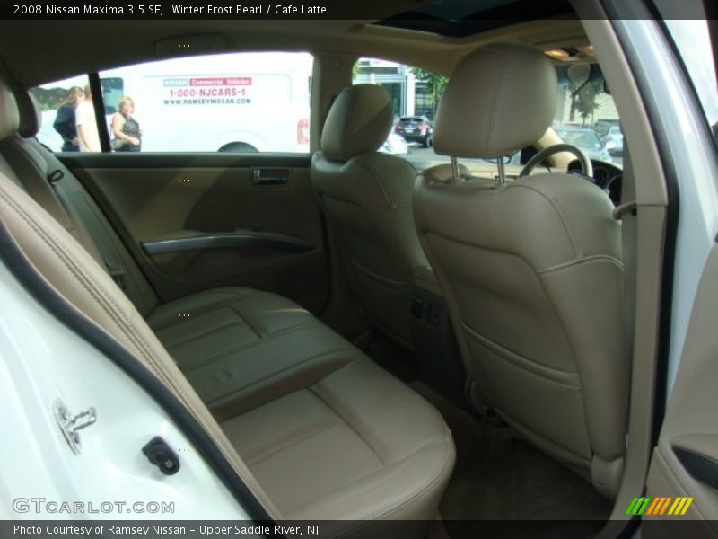 Winter Frost Pearl / Cafe Latte 2008 Nissan Maxima 3.5 SE