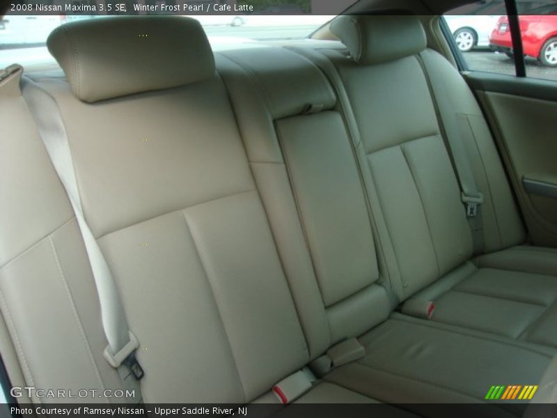 Winter Frost Pearl / Cafe Latte 2008 Nissan Maxima 3.5 SE