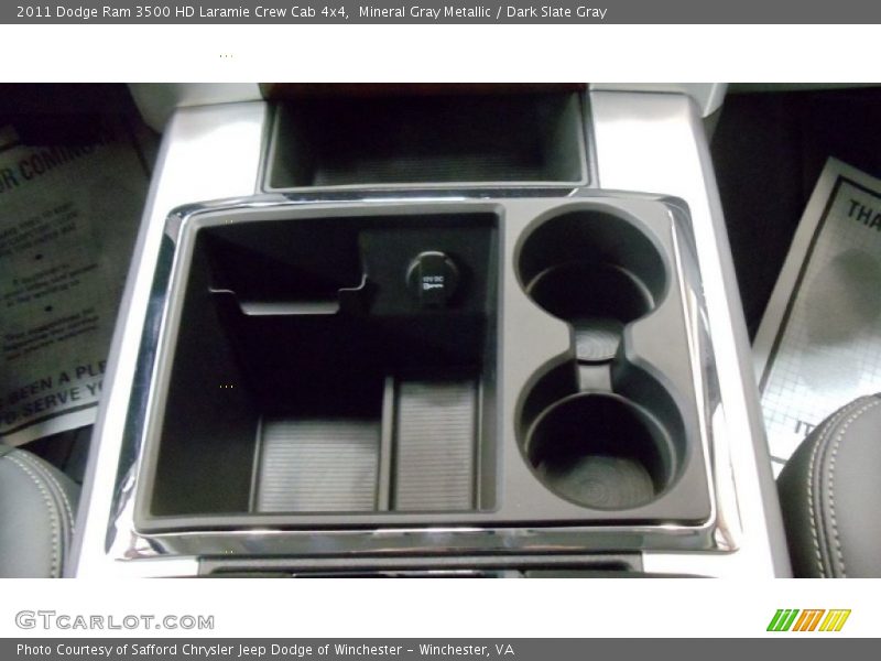 Mineral Gray Metallic / Dark Slate Gray 2011 Dodge Ram 3500 HD Laramie Crew Cab 4x4
