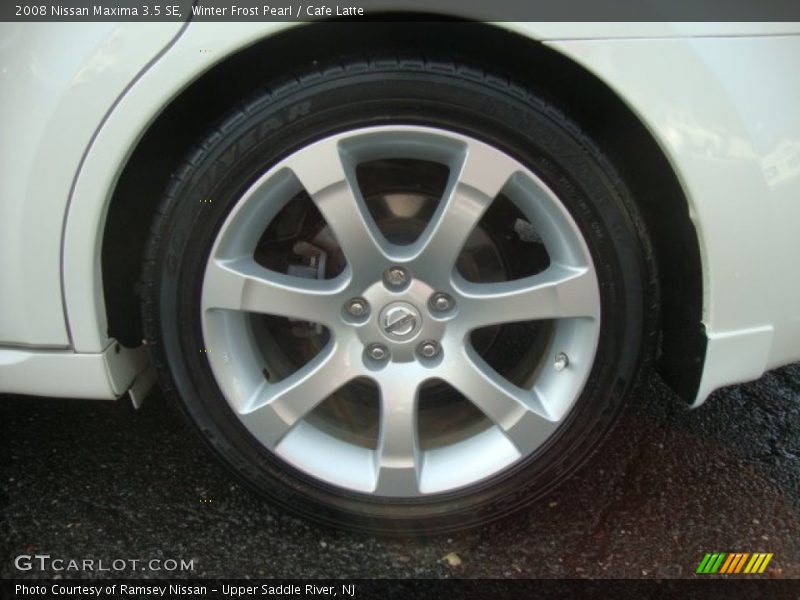 Winter Frost Pearl / Cafe Latte 2008 Nissan Maxima 3.5 SE