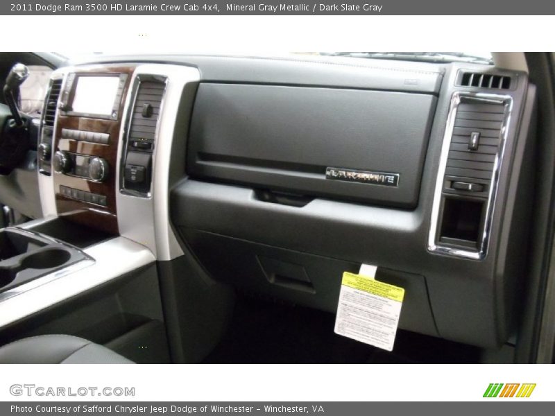 Mineral Gray Metallic / Dark Slate Gray 2011 Dodge Ram 3500 HD Laramie Crew Cab 4x4