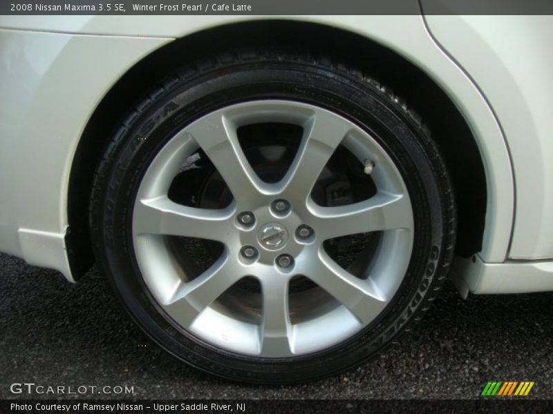 Winter Frost Pearl / Cafe Latte 2008 Nissan Maxima 3.5 SE