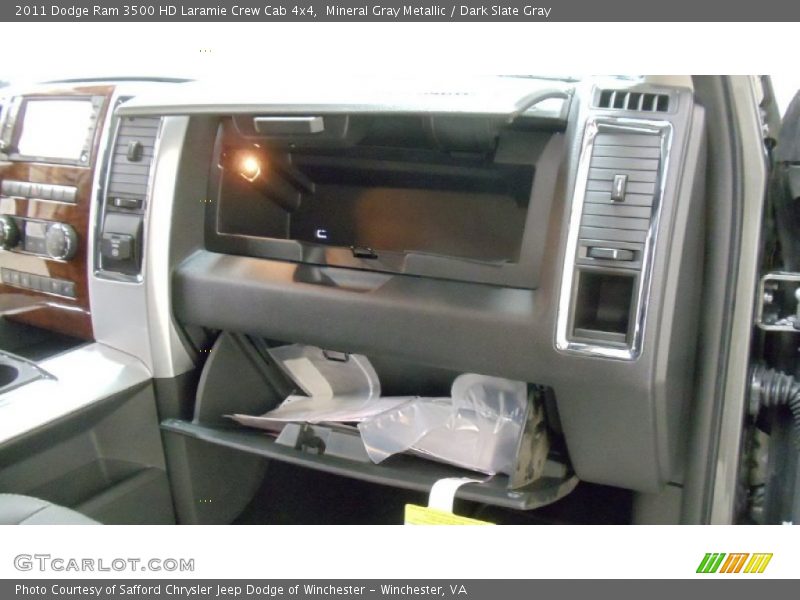Mineral Gray Metallic / Dark Slate Gray 2011 Dodge Ram 3500 HD Laramie Crew Cab 4x4