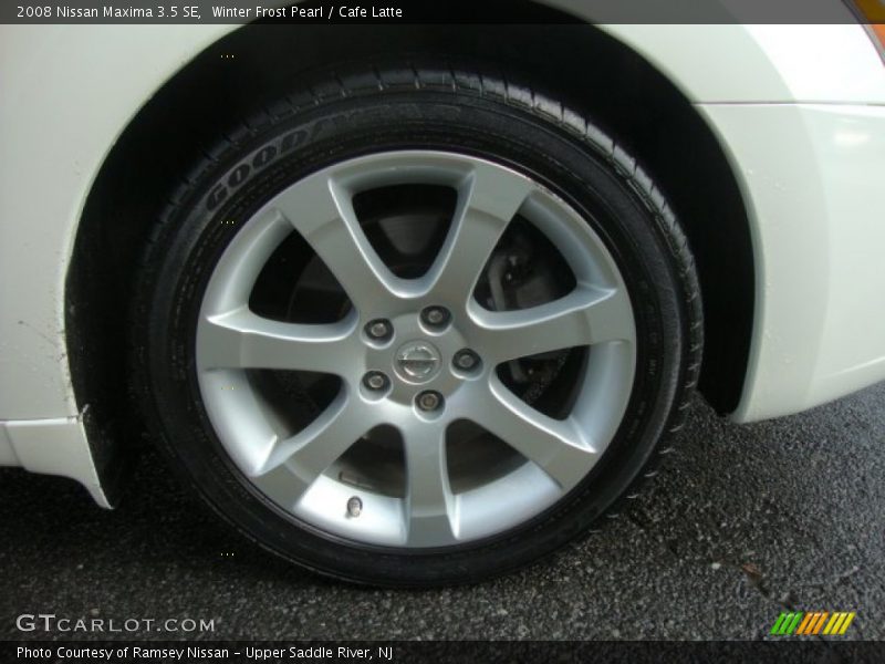 Winter Frost Pearl / Cafe Latte 2008 Nissan Maxima 3.5 SE