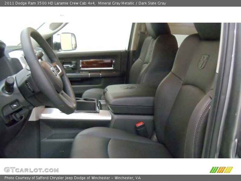  2011 Ram 3500 HD Laramie Crew Cab 4x4 Dark Slate Gray Interior