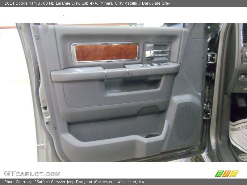 Mineral Gray Metallic / Dark Slate Gray 2011 Dodge Ram 3500 HD Laramie Crew Cab 4x4