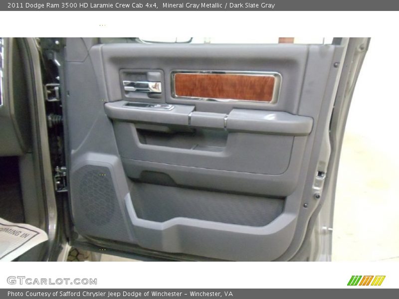 Mineral Gray Metallic / Dark Slate Gray 2011 Dodge Ram 3500 HD Laramie Crew Cab 4x4