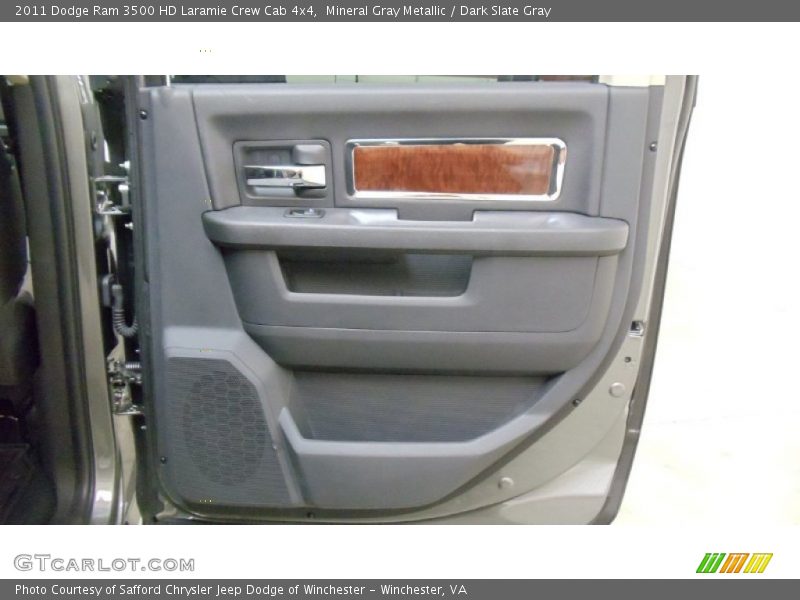 Mineral Gray Metallic / Dark Slate Gray 2011 Dodge Ram 3500 HD Laramie Crew Cab 4x4