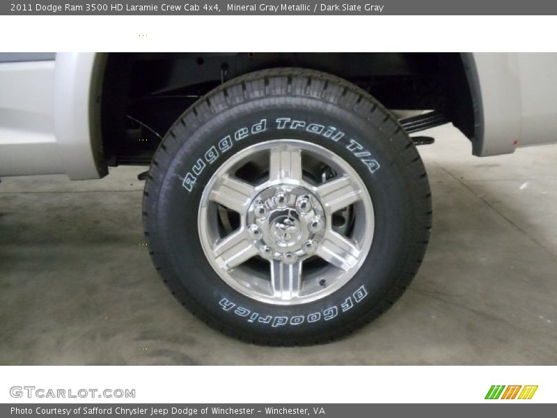 Mineral Gray Metallic / Dark Slate Gray 2011 Dodge Ram 3500 HD Laramie Crew Cab 4x4