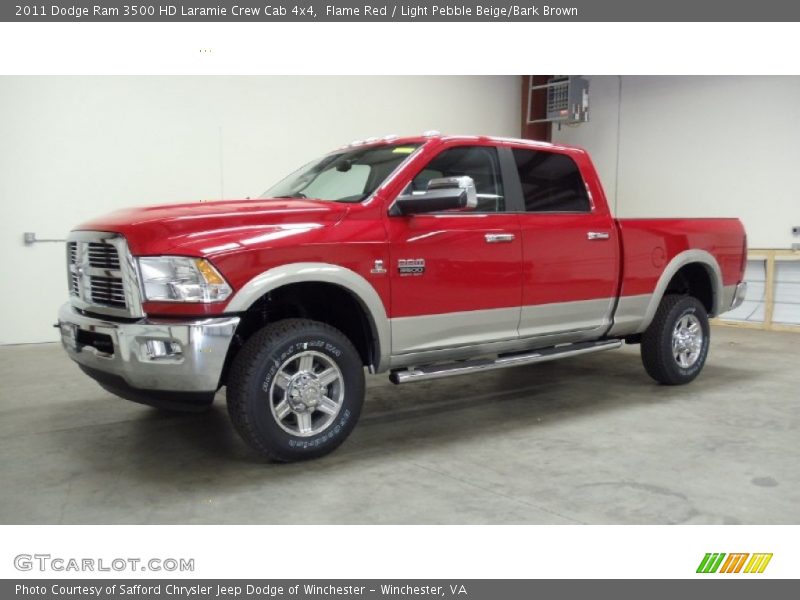  2011 Ram 3500 HD Laramie Crew Cab 4x4 Flame Red