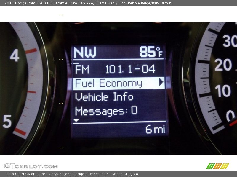 Flame Red / Light Pebble Beige/Bark Brown 2011 Dodge Ram 3500 HD Laramie Crew Cab 4x4