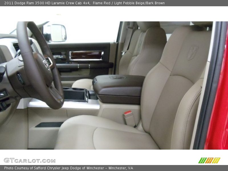  2011 Ram 3500 HD Laramie Crew Cab 4x4 Light Pebble Beige/Bark Brown Interior