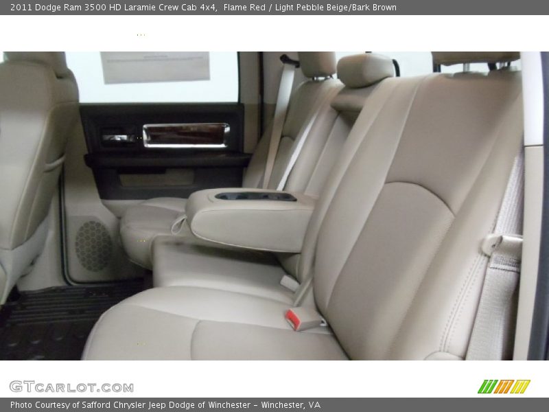 Flame Red / Light Pebble Beige/Bark Brown 2011 Dodge Ram 3500 HD Laramie Crew Cab 4x4