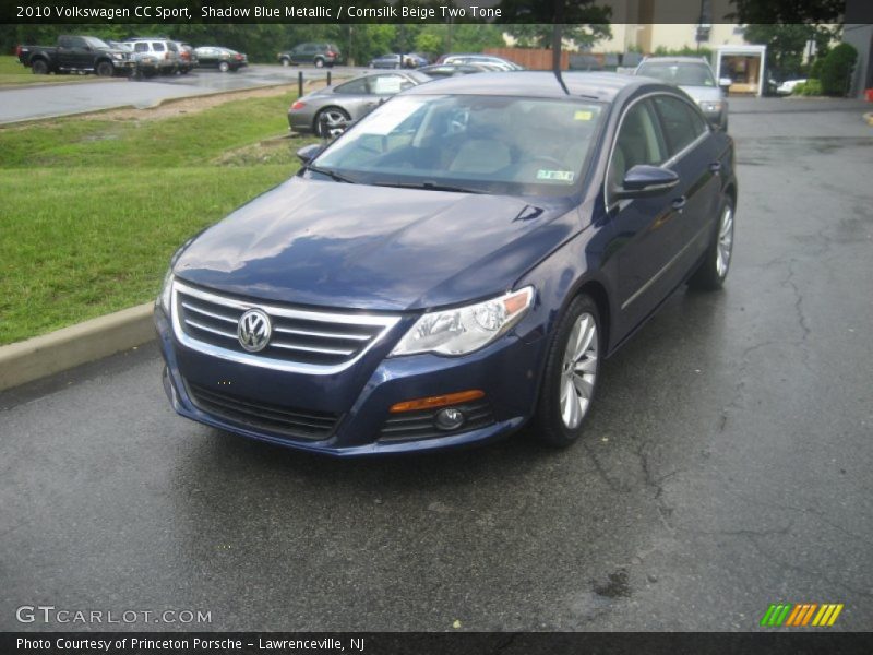 Shadow Blue Metallic / Cornsilk Beige Two Tone 2010 Volkswagen CC Sport