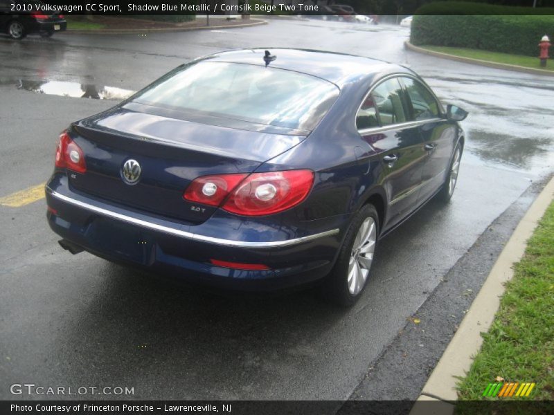 Shadow Blue Metallic / Cornsilk Beige Two Tone 2010 Volkswagen CC Sport