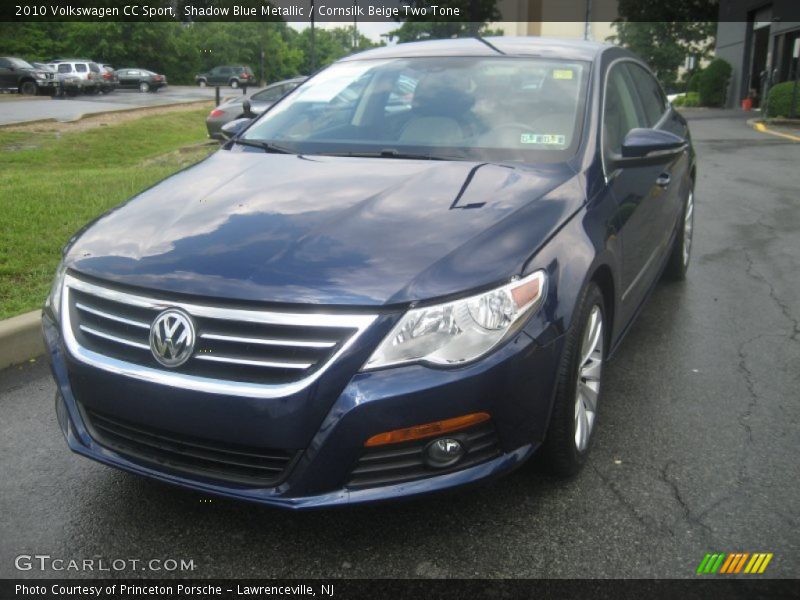 Shadow Blue Metallic / Cornsilk Beige Two Tone 2010 Volkswagen CC Sport