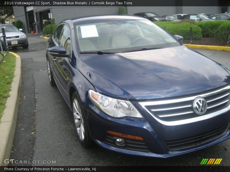 Shadow Blue Metallic / Cornsilk Beige Two Tone 2010 Volkswagen CC Sport