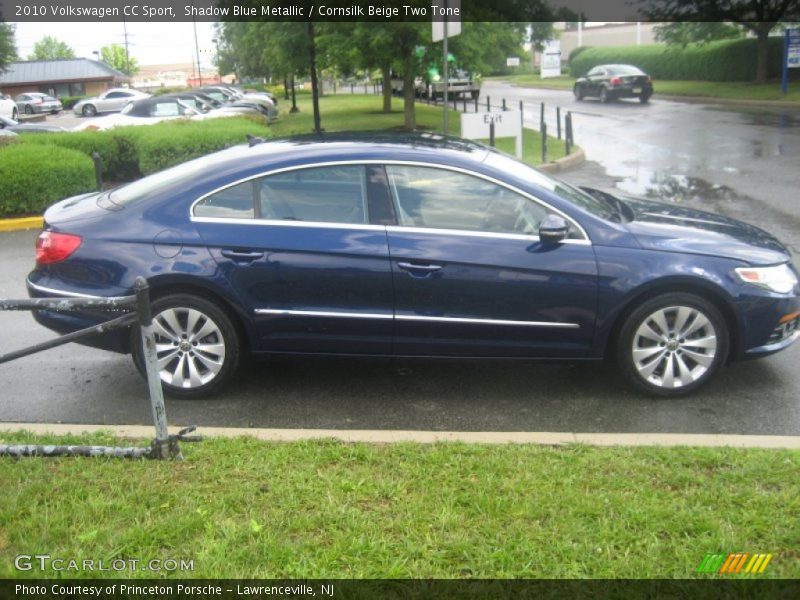 Shadow Blue Metallic / Cornsilk Beige Two Tone 2010 Volkswagen CC Sport