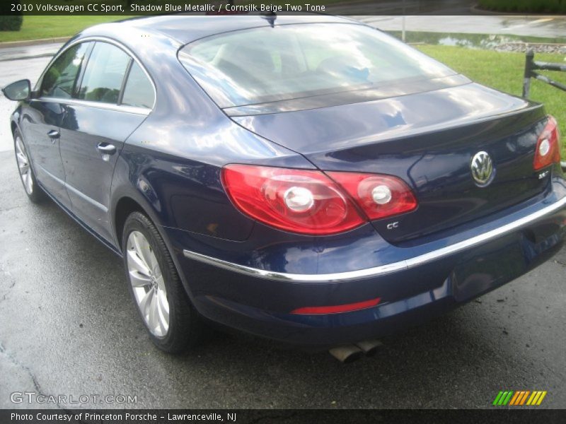 Shadow Blue Metallic / Cornsilk Beige Two Tone 2010 Volkswagen CC Sport