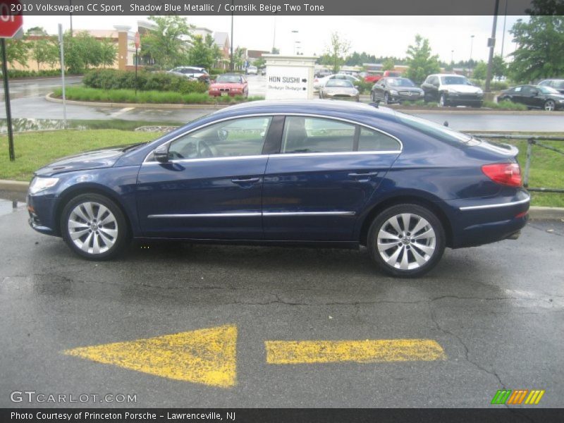 Shadow Blue Metallic / Cornsilk Beige Two Tone 2010 Volkswagen CC Sport