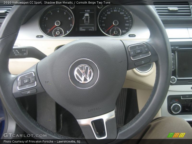 Shadow Blue Metallic / Cornsilk Beige Two Tone 2010 Volkswagen CC Sport