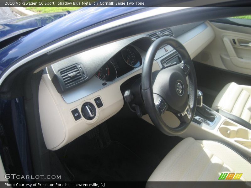 Shadow Blue Metallic / Cornsilk Beige Two Tone 2010 Volkswagen CC Sport