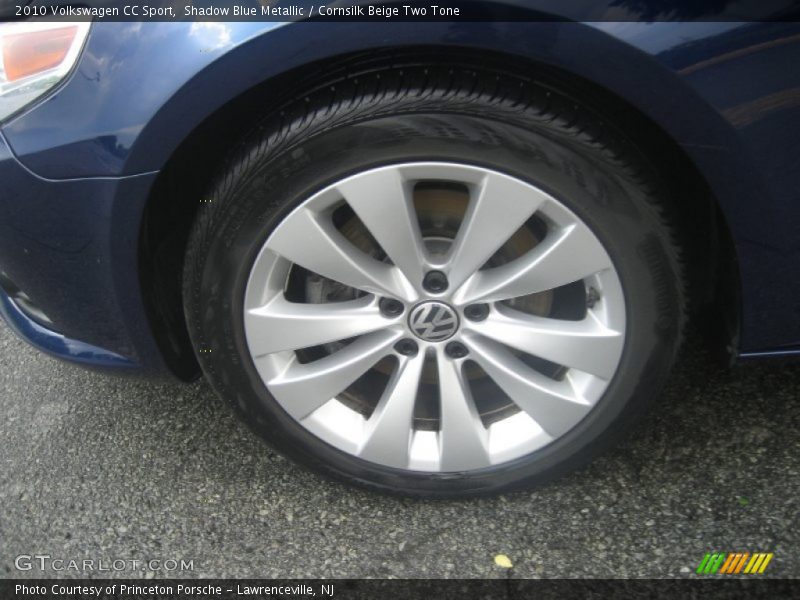 Shadow Blue Metallic / Cornsilk Beige Two Tone 2010 Volkswagen CC Sport
