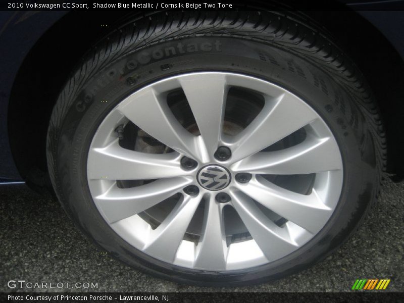 Shadow Blue Metallic / Cornsilk Beige Two Tone 2010 Volkswagen CC Sport