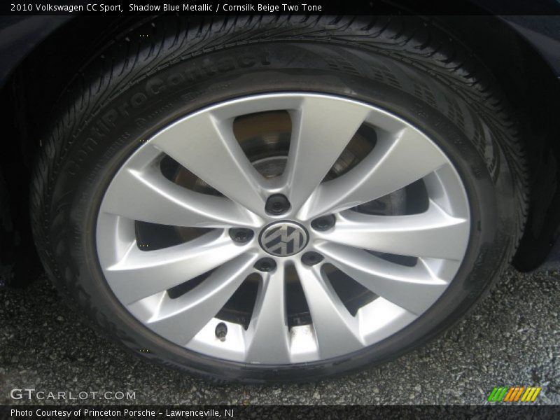 Shadow Blue Metallic / Cornsilk Beige Two Tone 2010 Volkswagen CC Sport