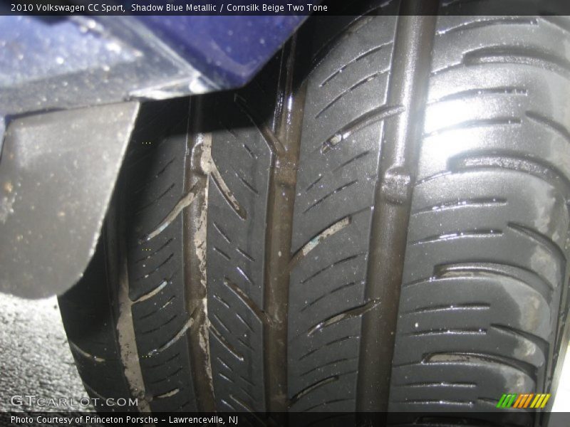 Shadow Blue Metallic / Cornsilk Beige Two Tone 2010 Volkswagen CC Sport