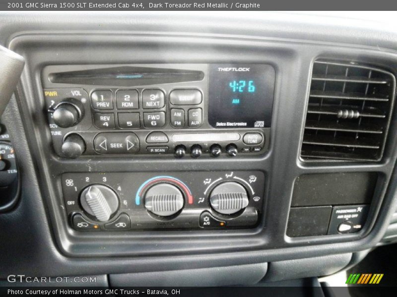 Dark Toreador Red Metallic / Graphite 2001 GMC Sierra 1500 SLT Extended Cab 4x4