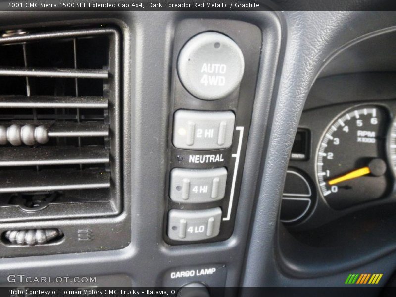 Dark Toreador Red Metallic / Graphite 2001 GMC Sierra 1500 SLT Extended Cab 4x4