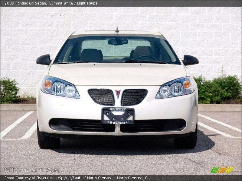 Summit White / Light Taupe 2009 Pontiac G6 Sedan