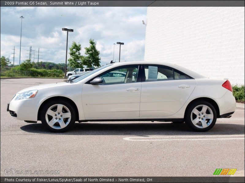 Summit White / Light Taupe 2009 Pontiac G6 Sedan