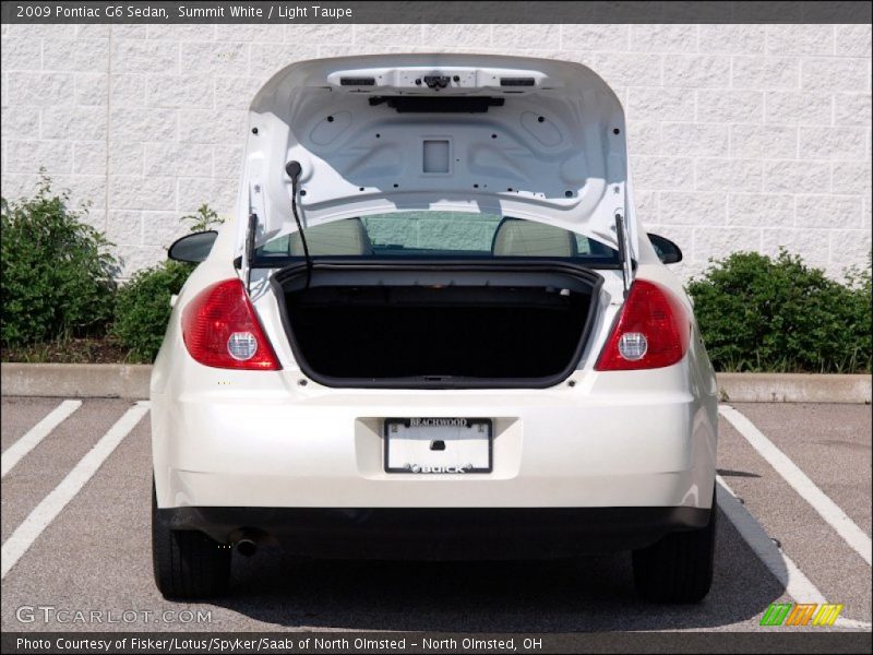 Summit White / Light Taupe 2009 Pontiac G6 Sedan