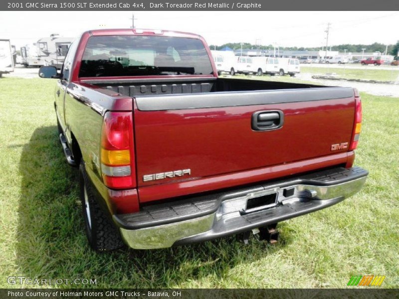 Dark Toreador Red Metallic / Graphite 2001 GMC Sierra 1500 SLT Extended Cab 4x4