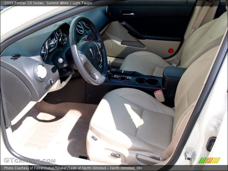 Summit White / Light Taupe 2009 Pontiac G6 Sedan
