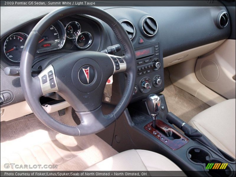 Summit White / Light Taupe 2009 Pontiac G6 Sedan