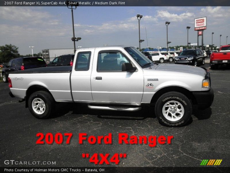 Silver Metallic / Medium Dark Flint 2007 Ford Ranger XL SuperCab 4x4