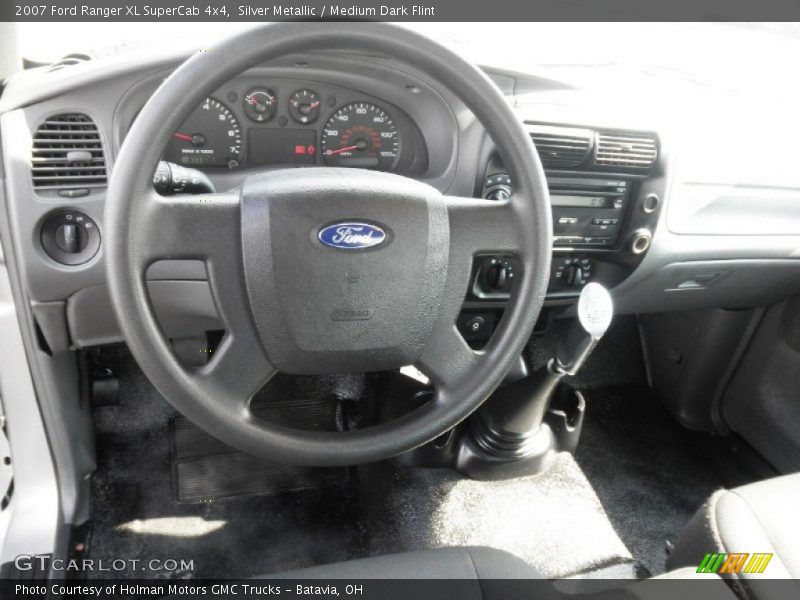 Silver Metallic / Medium Dark Flint 2007 Ford Ranger XL SuperCab 4x4