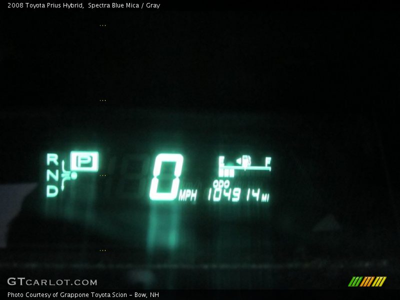 Spectra Blue Mica / Gray 2008 Toyota Prius Hybrid